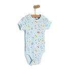 HelloBaby Galaxy Patterned Short Sleeve Bodysuit - Blue - ebebek - Black Friday