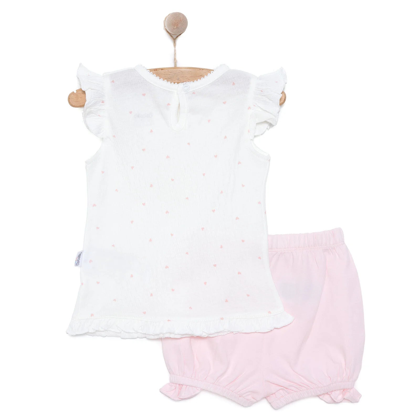 Bebetto Newborn Mini Heart Tshirt - Short - Pink - ebebek - Black Friday