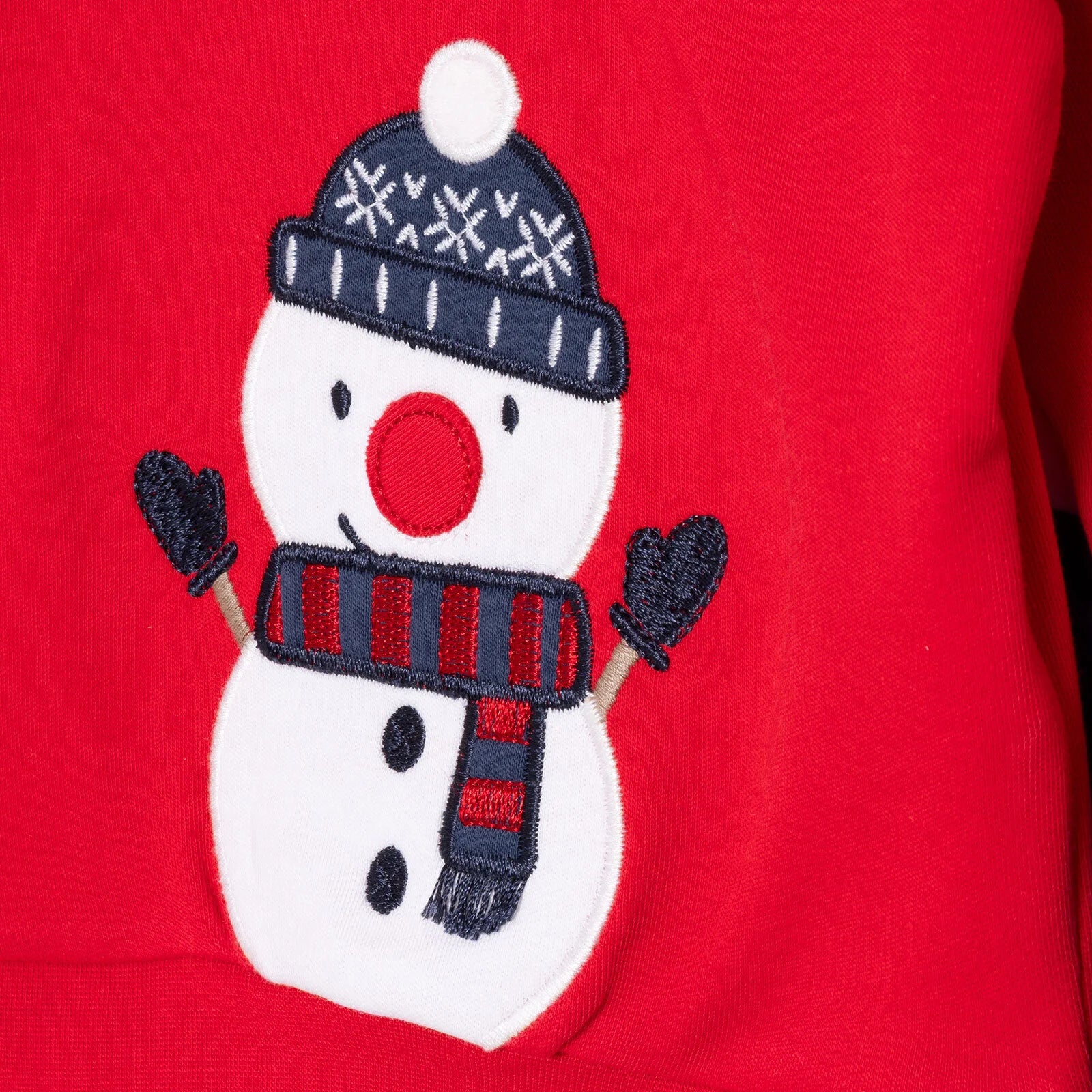 HelloBaby My First Christmas Newborn Boy Sweatshirt - Footed Bottom - Red - ebebek - Black Friday