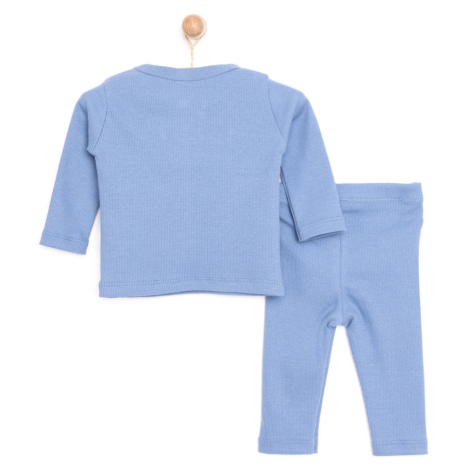 Newborn Fashion Club Unisex Sweatshirt - Footless Bottom - Blue - ebebek - Black Friday