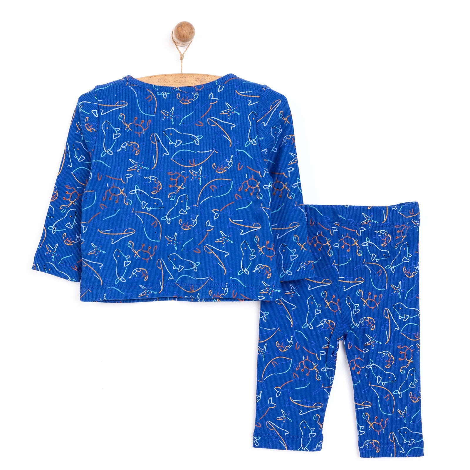 HelloBaby Boy Long Sleeve Pyjamas Set - Navy Blue - ebebek - Black Friday
