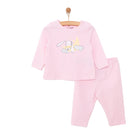 HelloBaby Girl Long Sleeve Pyjamas Set - Light Pink - ebebek - Black Friday