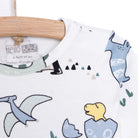 HelloBaby Boy Dino Printed Long Sleeve Bodysuit - White - ebebek - Black Friday