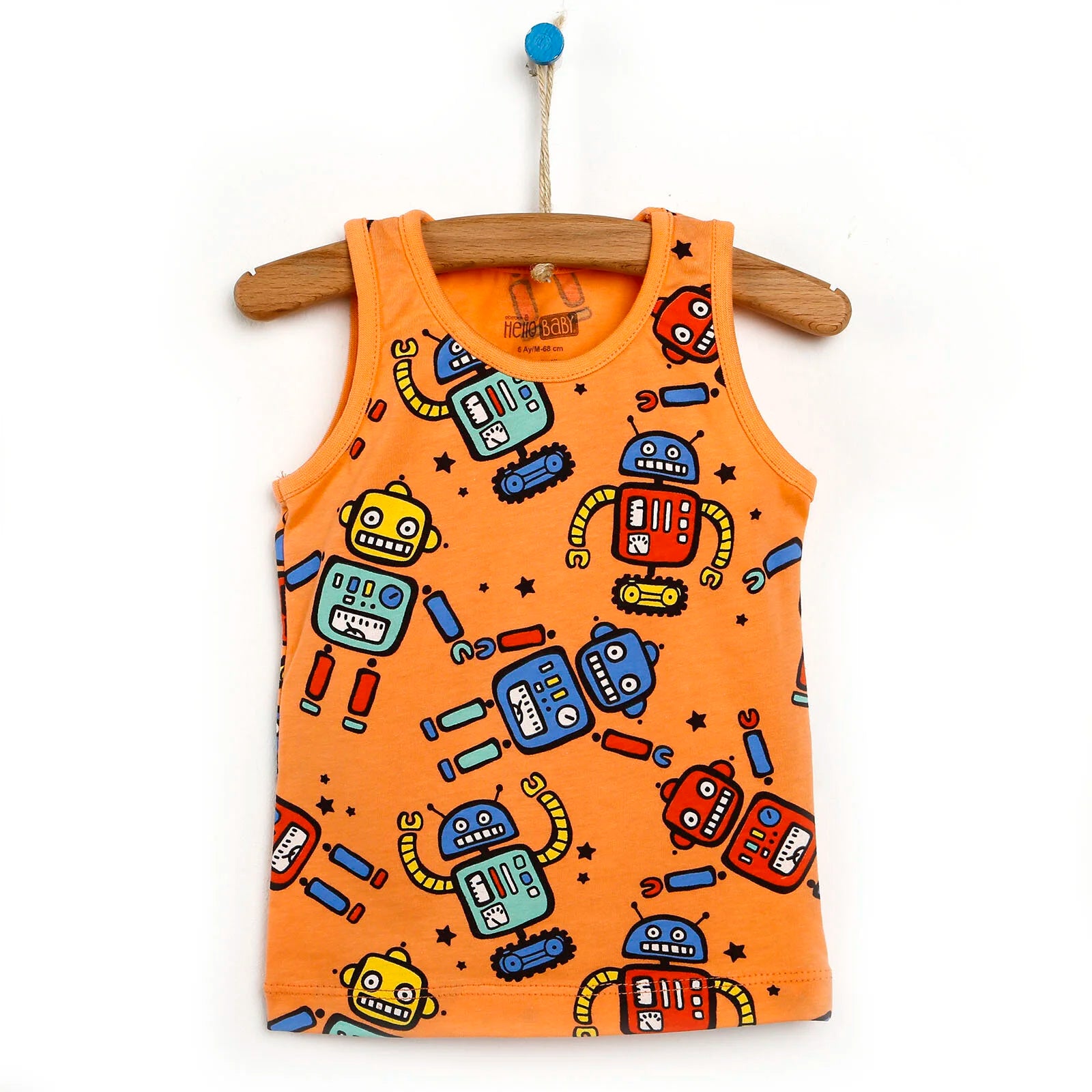 HelloBaby Basic Baby Boy Tank Top - Salmon - ebebek - Black Friday