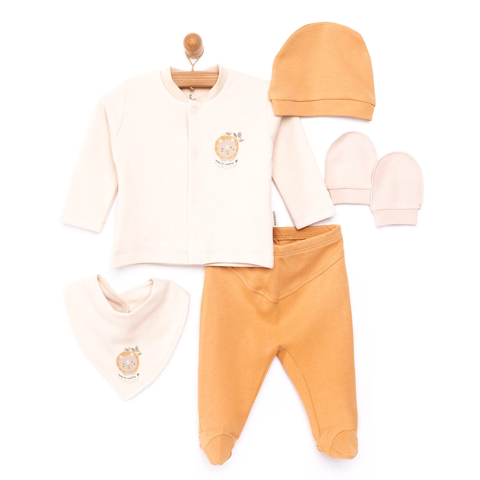 Bebbek Baby Boy 5 Pcs Newborn Starter Set - Beige - ebebek - Black Friday