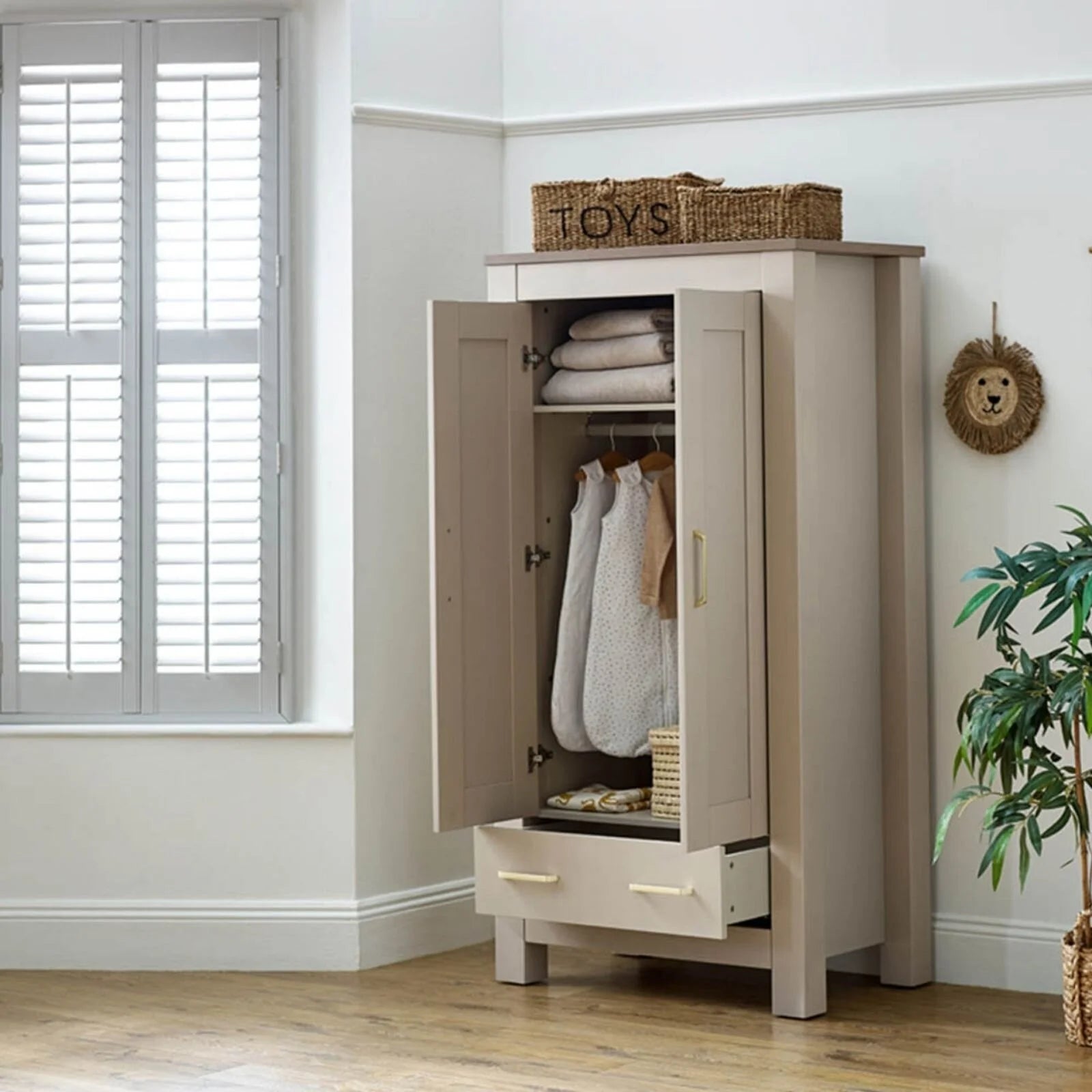 Charnwood Bordeaux Wardrobe - Oatmeal Oatmeal - ebebek - Christmas