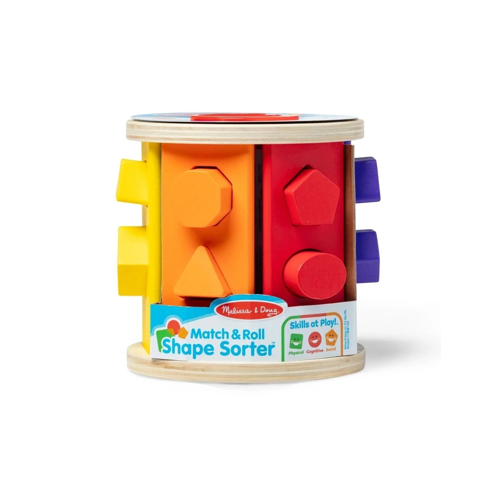 Melissa & Doug Match & Roll Wooden Shape Sorter - ebebek - Black Friday