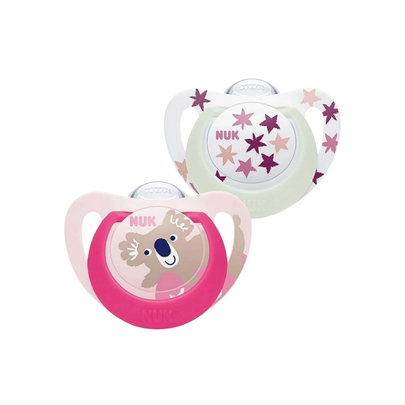 NUK Star Day & Night Soother 6 - 18 months Pack of 2 - Pink - ebebek - Black Friday