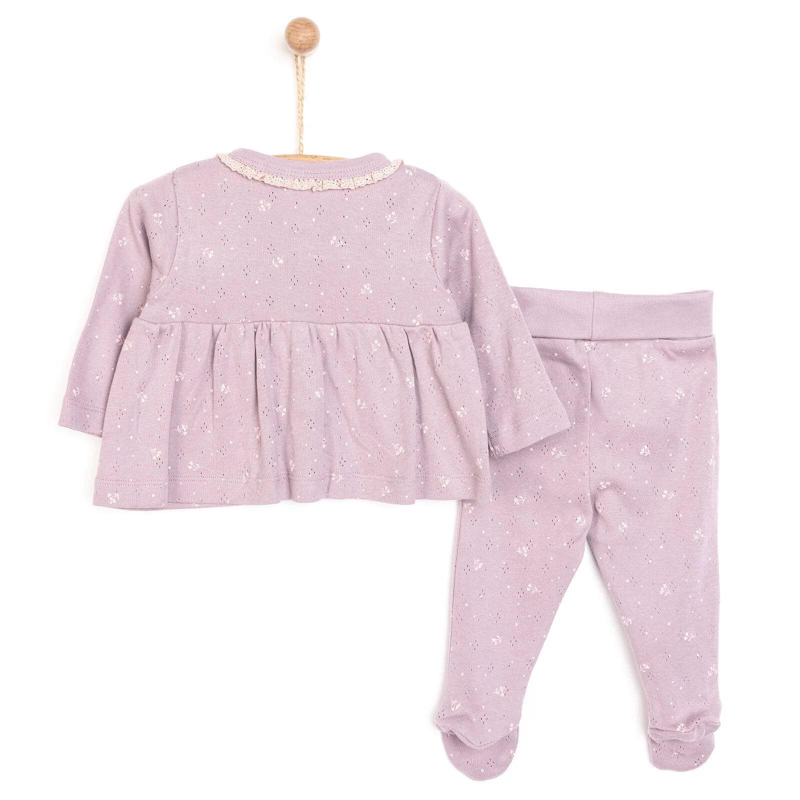 Bebetto Newborn Baby Girl Body - Footed Bottom - Purple - ebebek - Black Friday