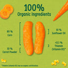 Organix Melty Carrot Puffs 6+ months 20g - ebebek - Black Friday