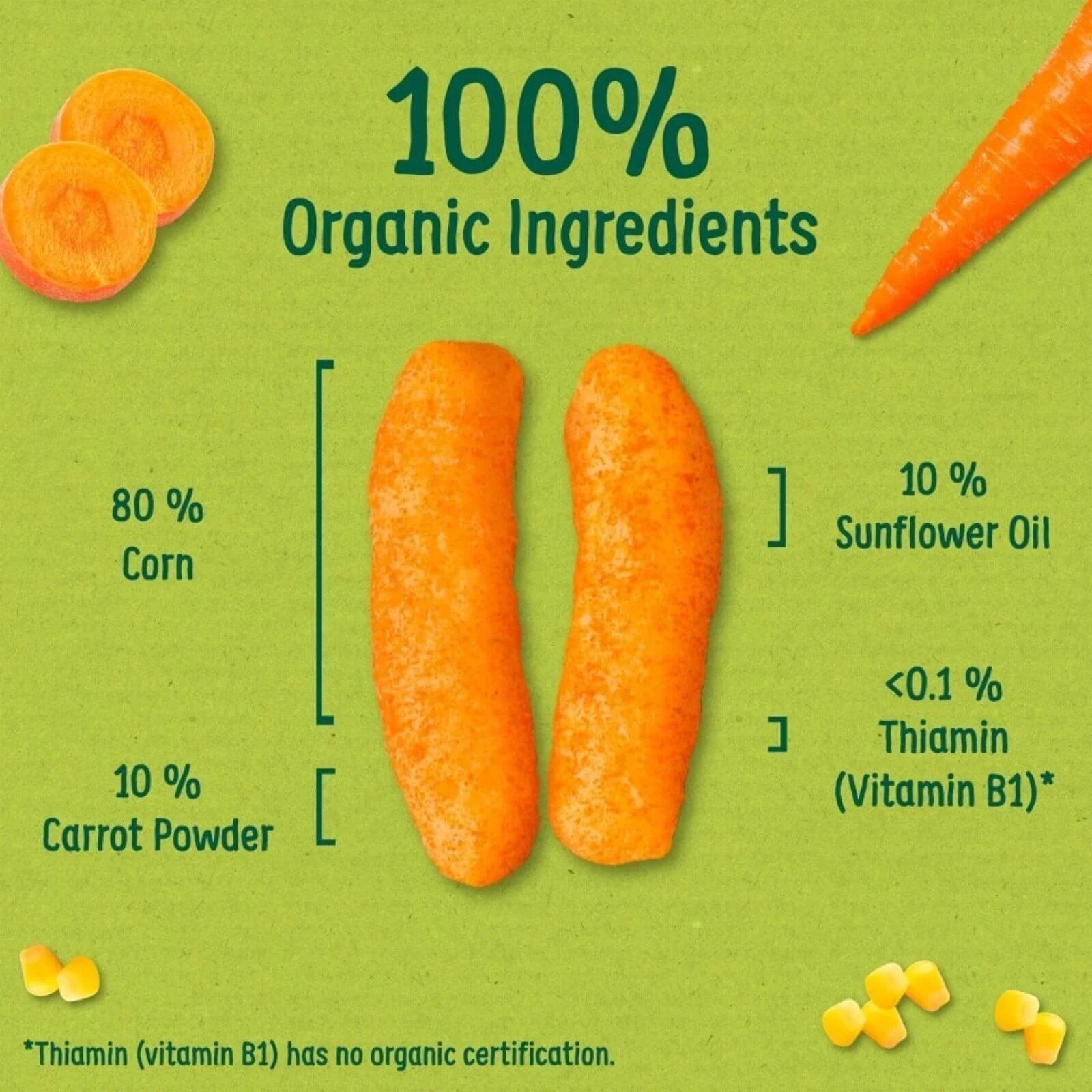 Organix Melty Carrot Puffs 6+ months 20g - ebebek - Black Friday