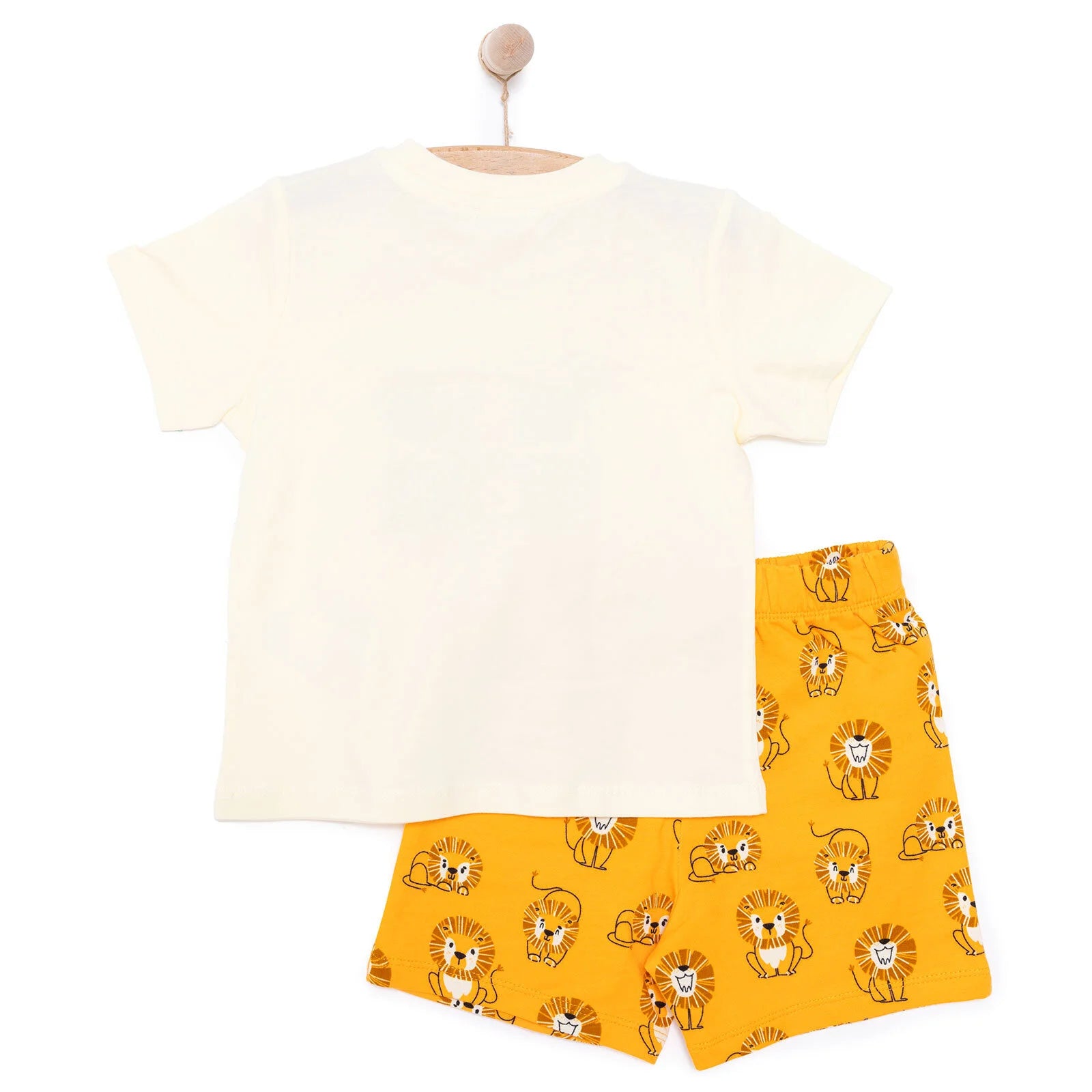 HelloBaby Basic Boy Lion Printed Tshirt - Light Yellow - ebebek - Black Friday