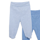 HelloBaby Unisex 2 Piece Footed Bottom - Blue - ebebek - Black Friday