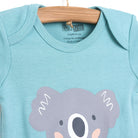 HelloBaby Short Sleeve Bodysuit - Petrol Green - ebebek - Black Friday