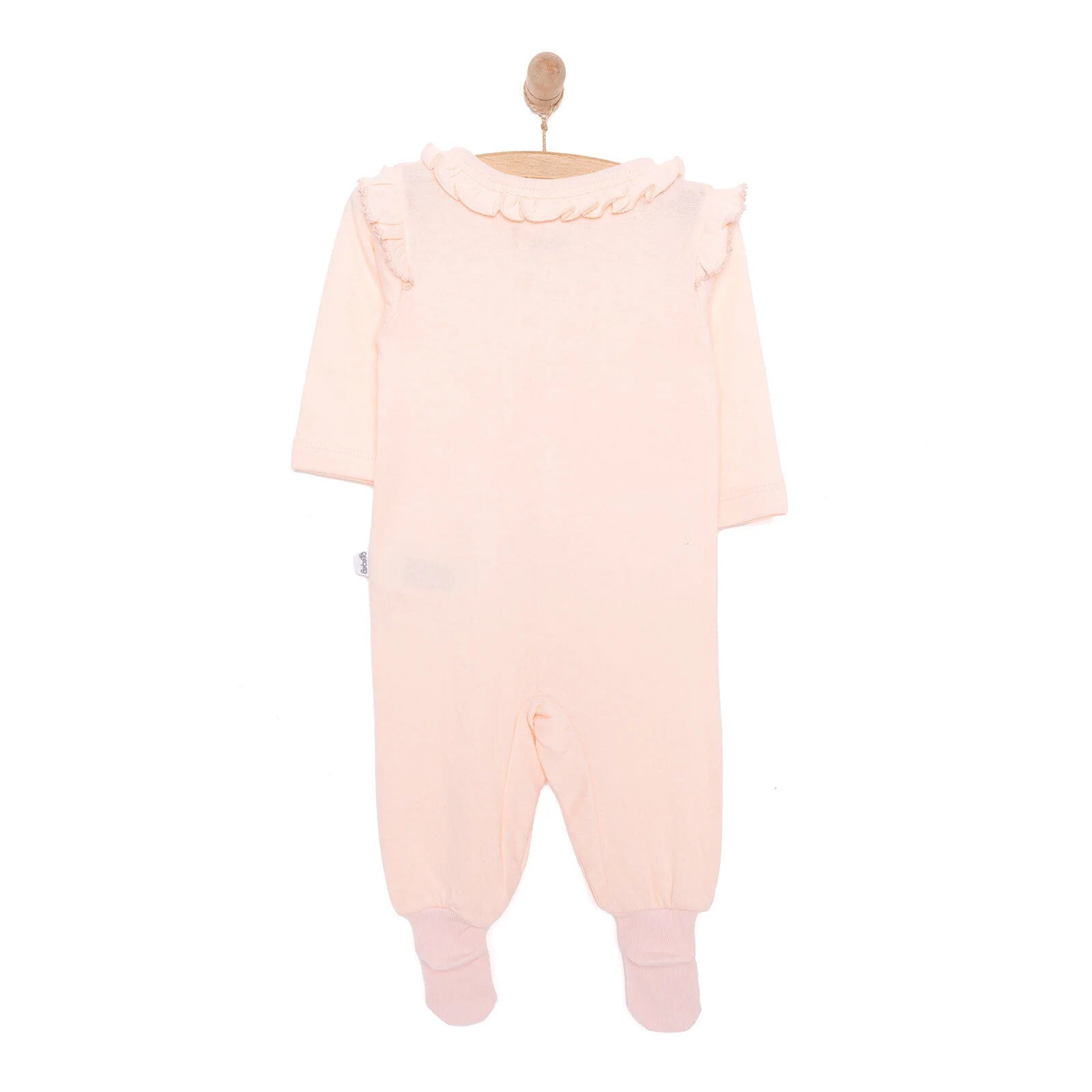 Bebetto Happy Garden Girl Footed Jumpsuit - Light Pink - ebebek - Black Friday