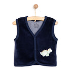 Little Life Newborn Boy Velvet Vest - Navy Blue - ebebek - Black Friday