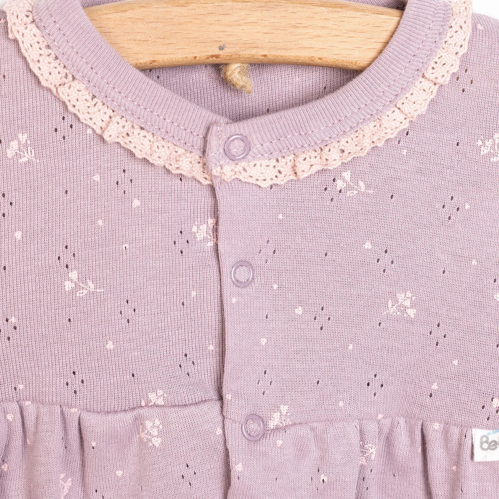 Bebetto Newborn Baby Girl Body - Footed Bottom - Purple - ebebek - Black Friday