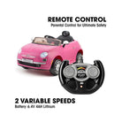 Xootz Fiat 500 12V Electric Ride On - Pink - ebebek - Black Friday