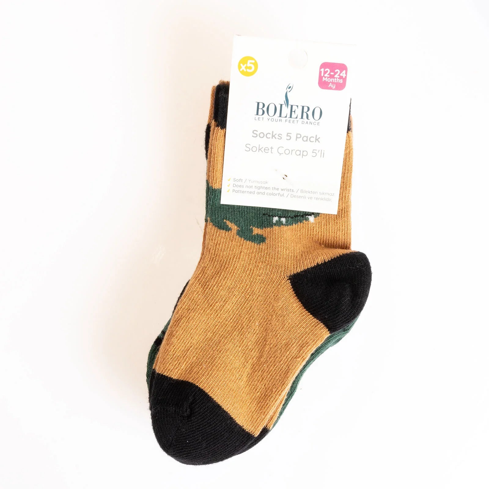 Be Cool Baby Girl Pack of 5 Socks - Ecru - ebebek - Black Friday