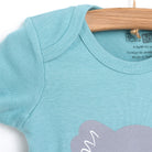 HelloBaby Short Sleeve Bodysuit - Petrol Green - ebebek - Black Friday