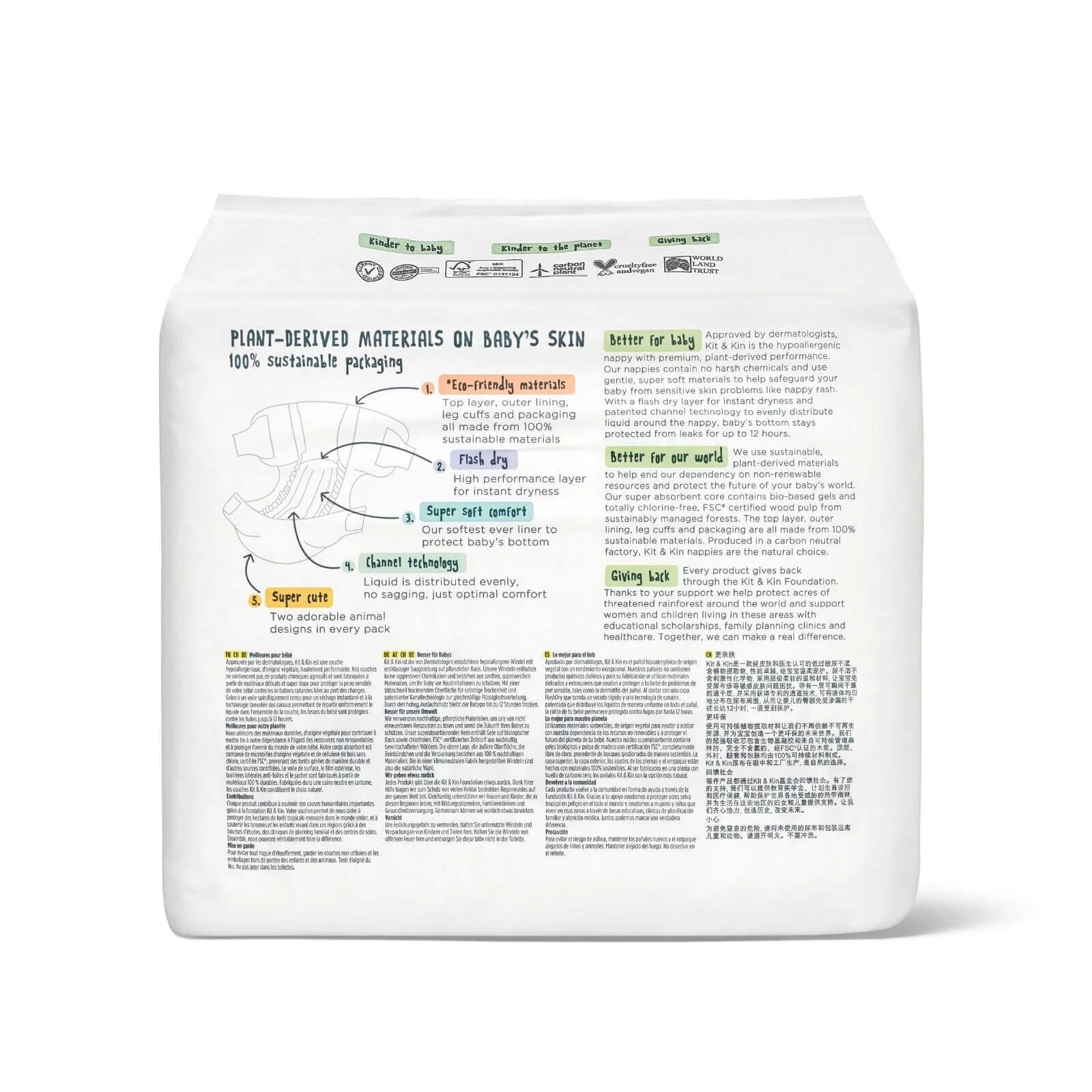 Kit & Kin Nappies Size 4 - 32 nappies - ebebek - Black Friday