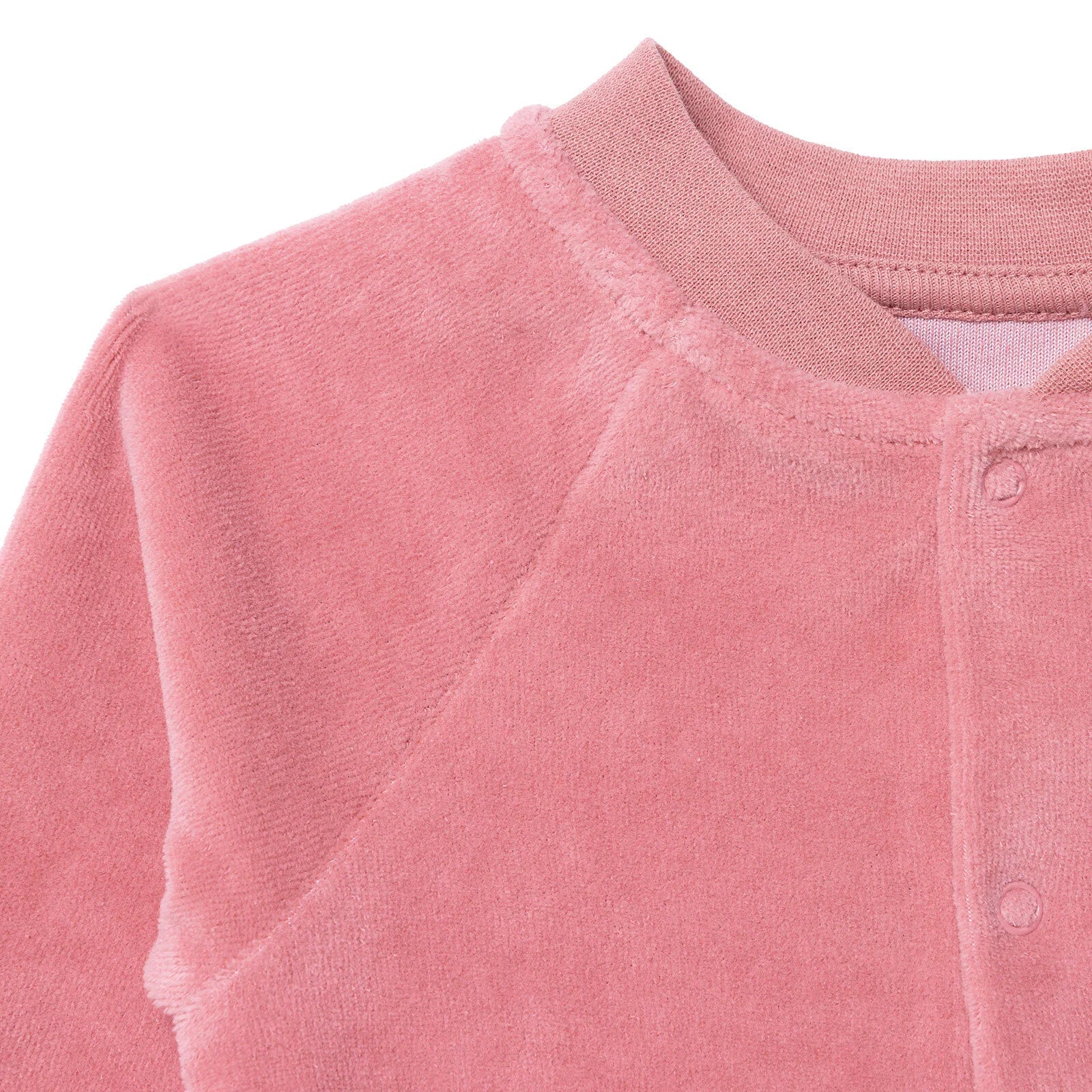 HelloBaby Newborn Velvet Footlesss Jumpsuit - Dark Pink - ebebek - Black Friday