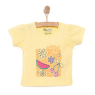 HelloBaby Basic Girl Fruits Printed T-shirt - Yellow - ebebek - Black Friday