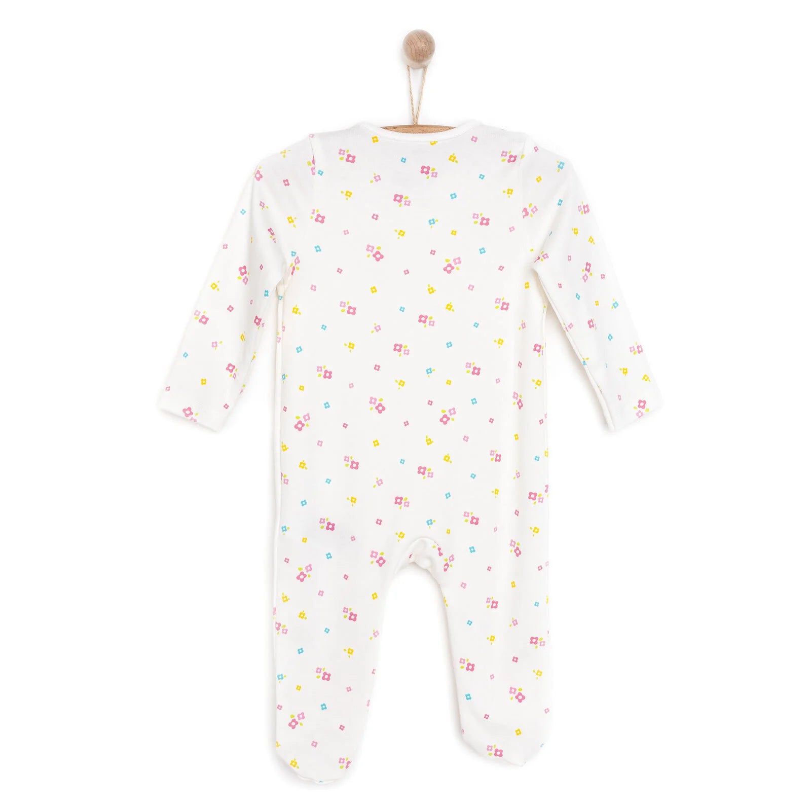 HelloBaby Newborn Girl Footed Jumpsuit - Ecru - ebebek - Black Friday