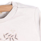 HelloBaby Basic Girl Leaf Printed Jogging Set - Beige - ebebek - Black Friday