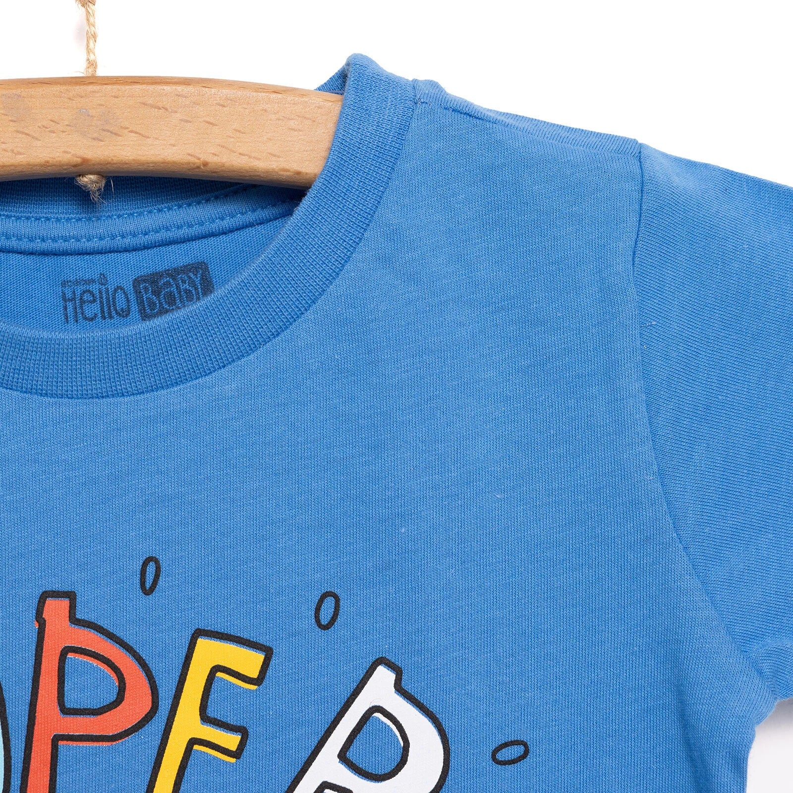 HelloBaby Basic Boy Super Dinosaur Printed Tshirt - Blue - ebebek - Black Friday