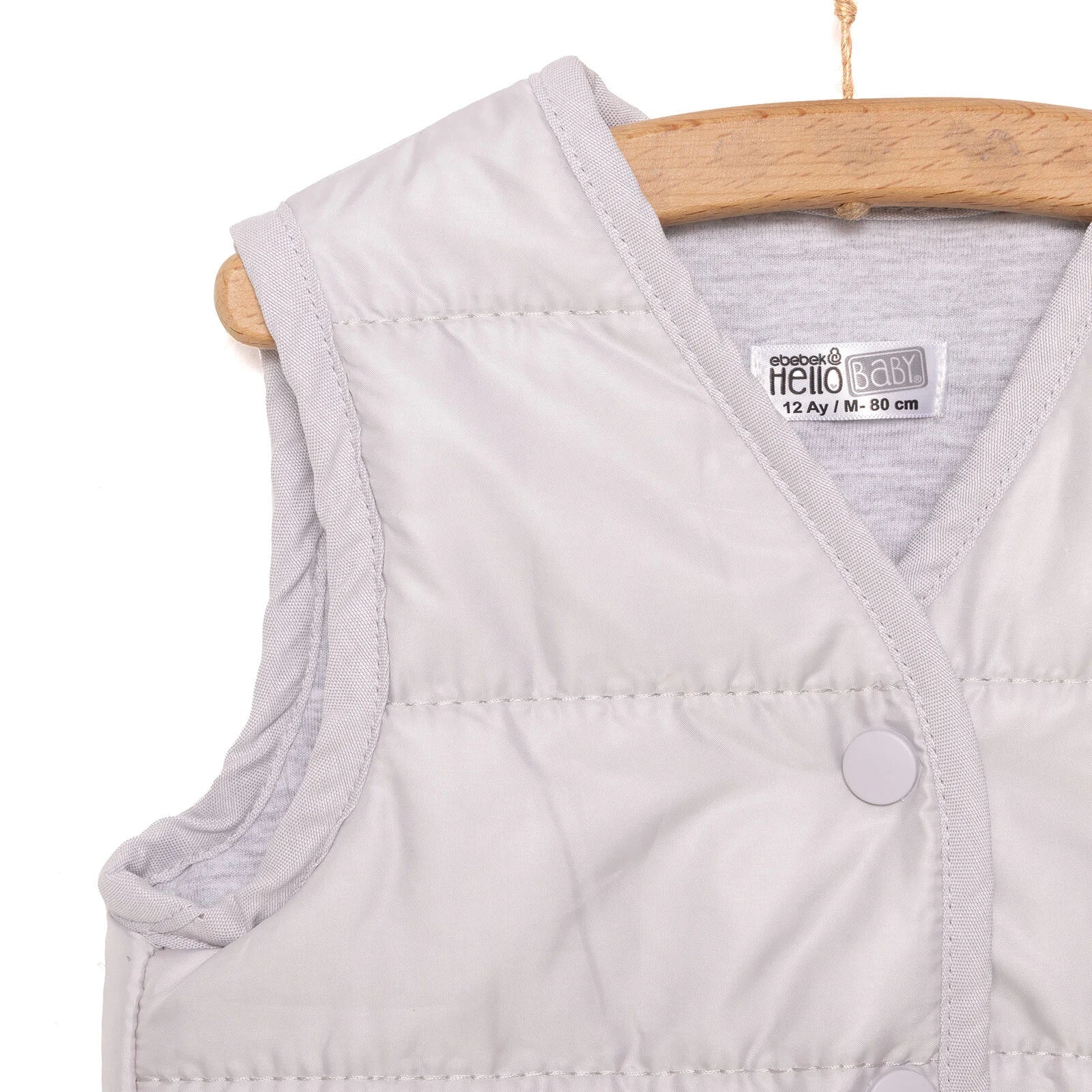 HelloBaby Basic Girl Seasonal Vest - Grey - ebebek - Black Friday