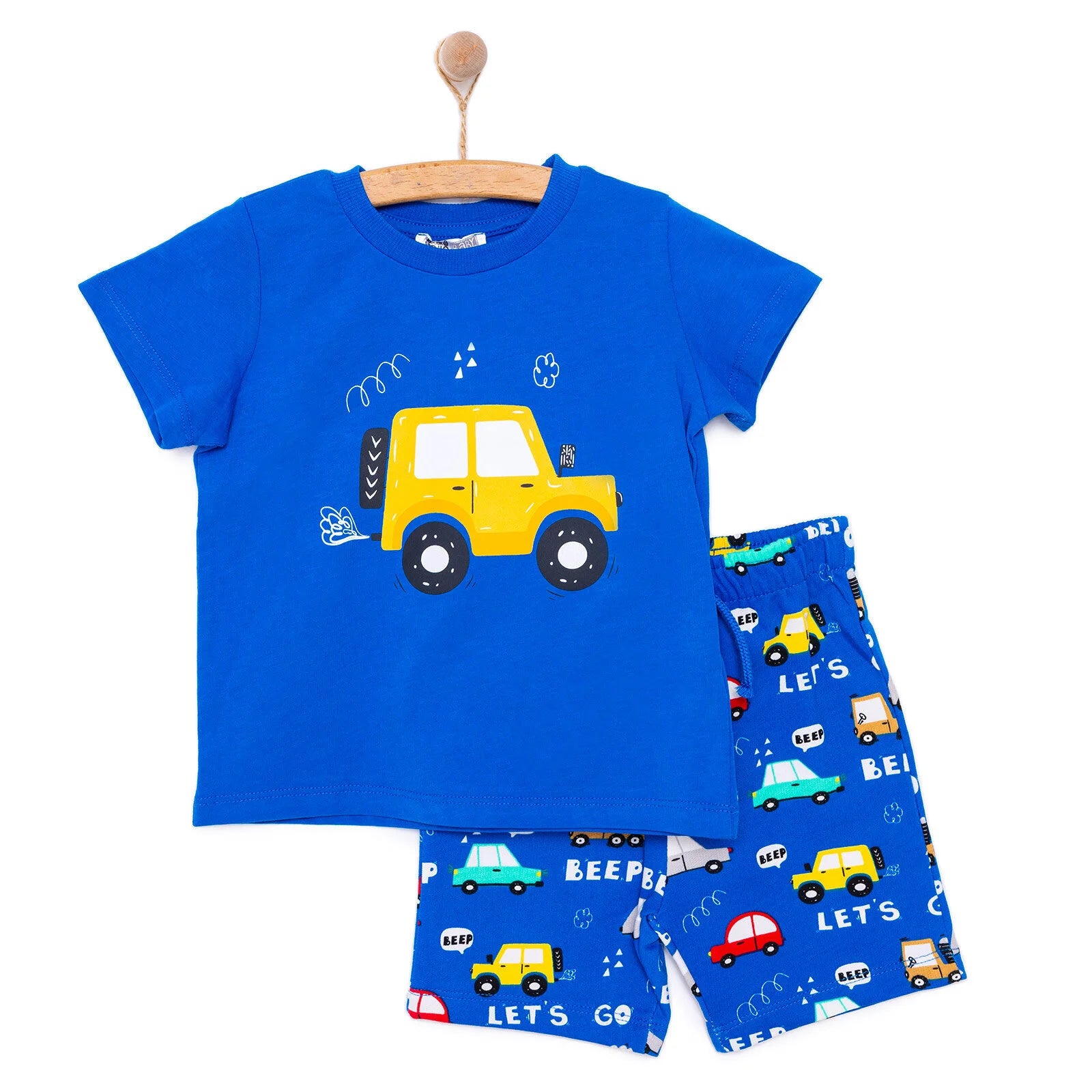 HelloBaby Cars&Roads Car Printed Boy Tshirt - Dark Blue - ebebek - Black Friday