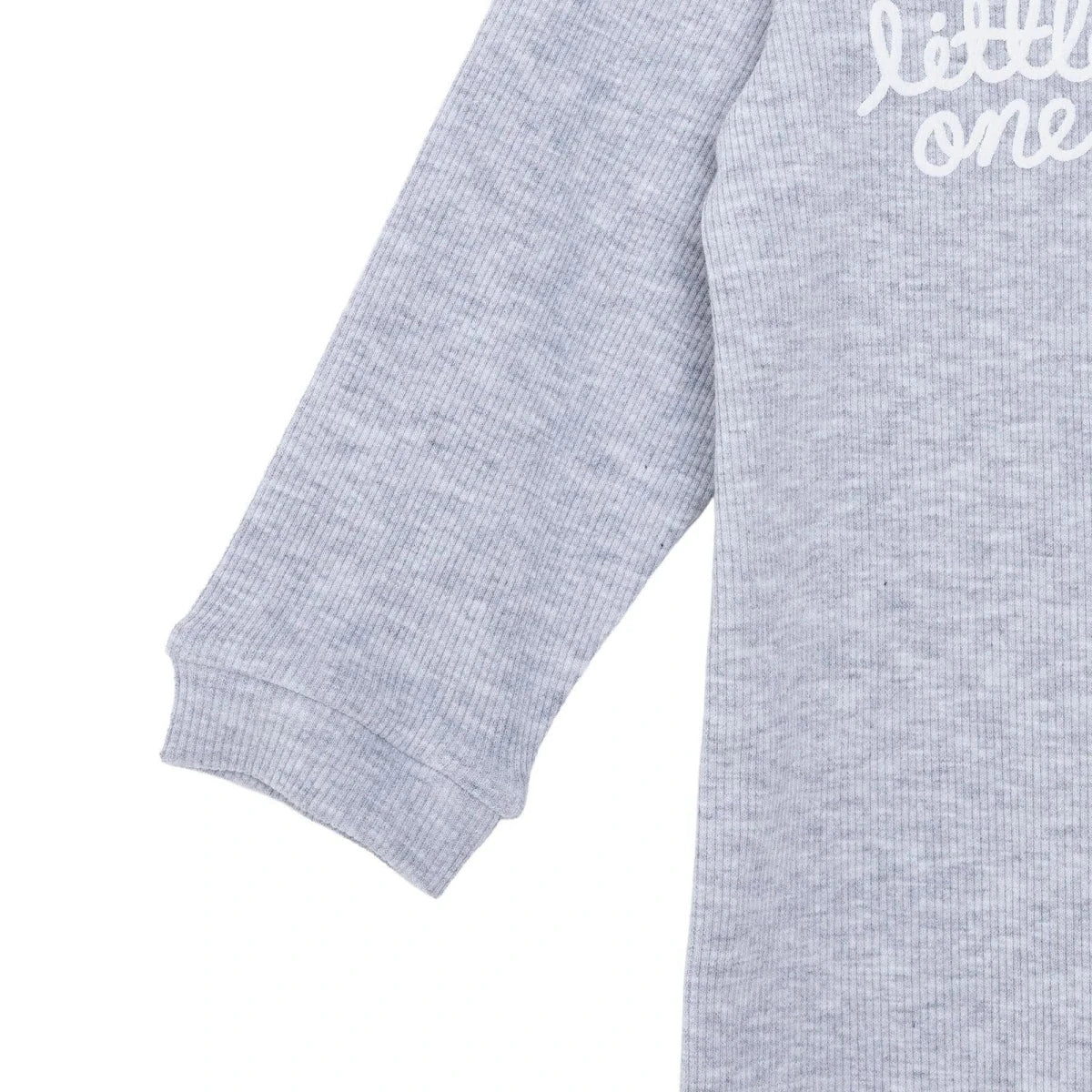 Baby Boy Footed Sleepsuit Zip Fastening Crew Neck - Grey Grey - ebebek
