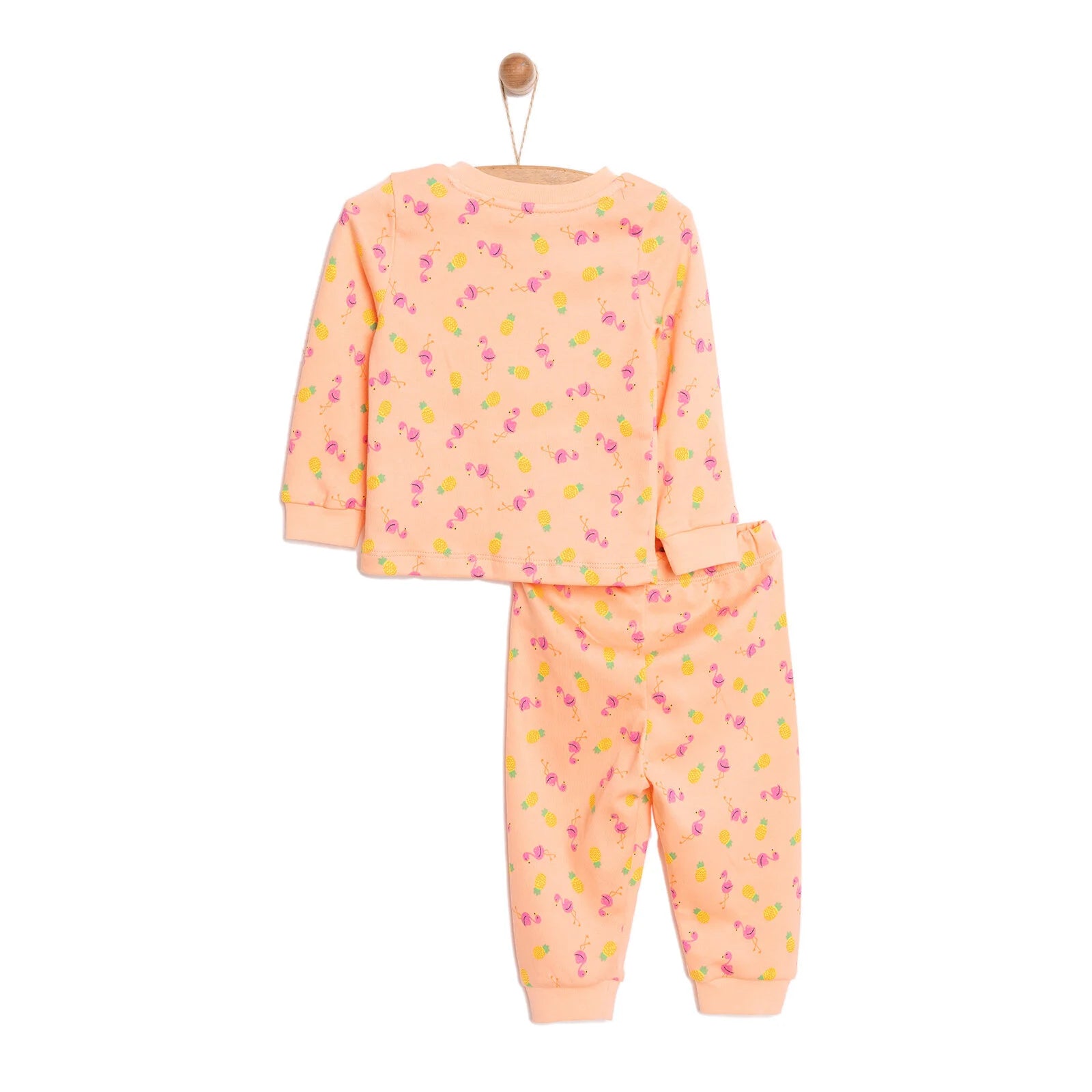 HelloBaby Girl Long Sleeve Pyjamas Set - Orange - ebebek - Black Friday
