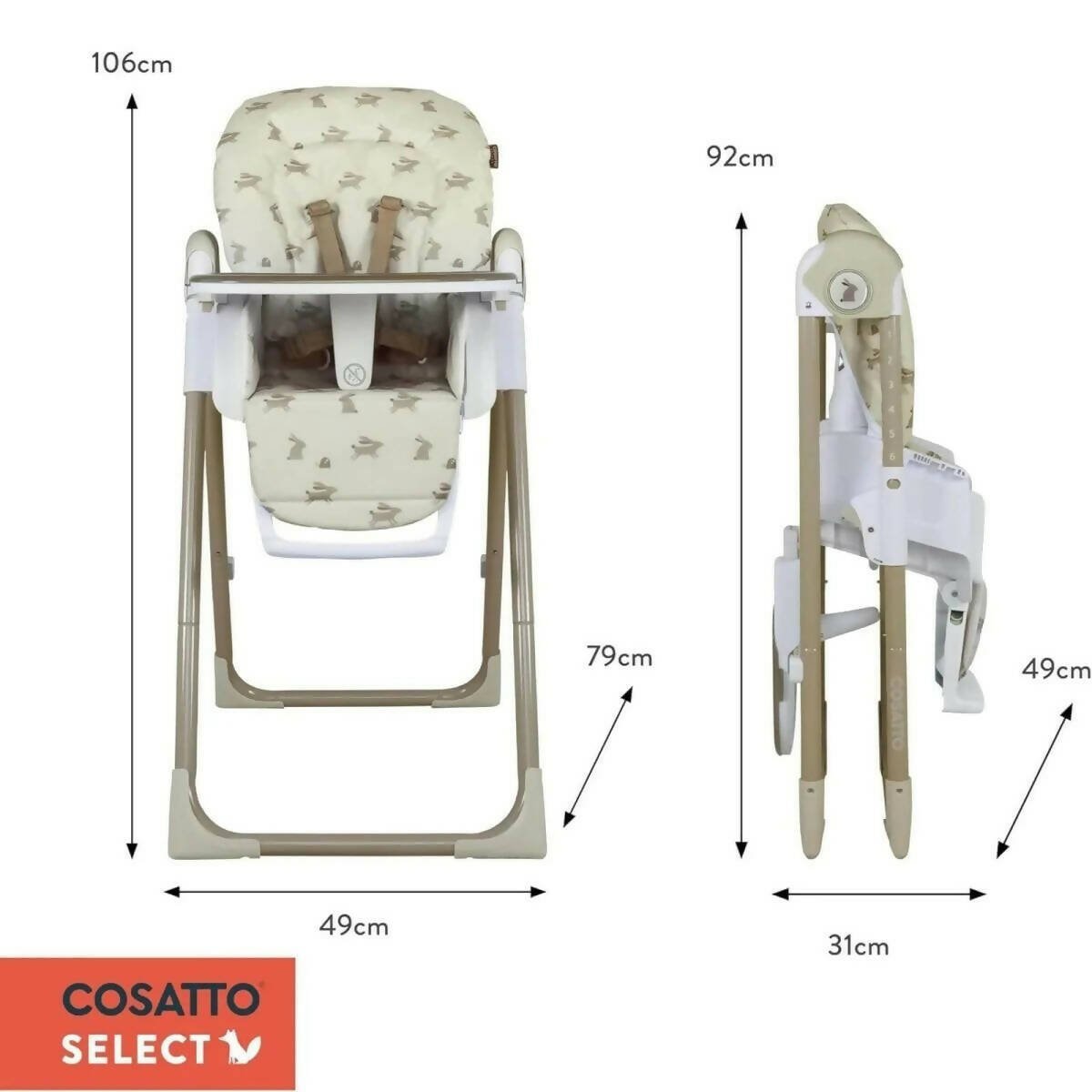 Cosatto Pip 0+ Highchair - Faraway Faraway - ebebek