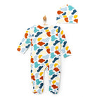 HelloBaby Footed Jumpsuit with Hat - Blue - ebebek - Black Friday