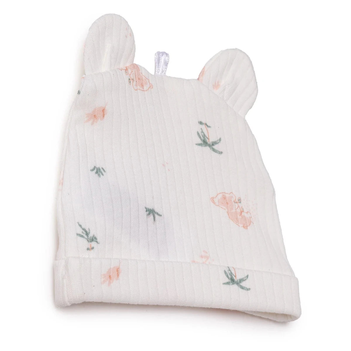 Baby Girl Hat Animal Print - Ecru Printed Ecru Printed - ebebek