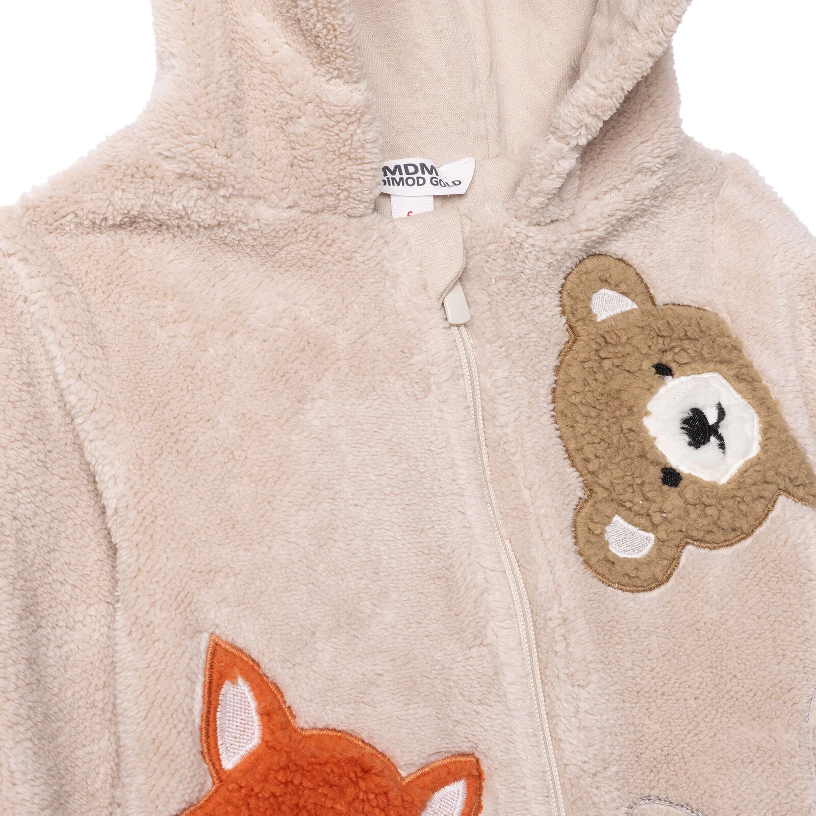 Midimod Newborn Welsoft Footed Jumpsuit - Ecru - ebebek - Black Friday