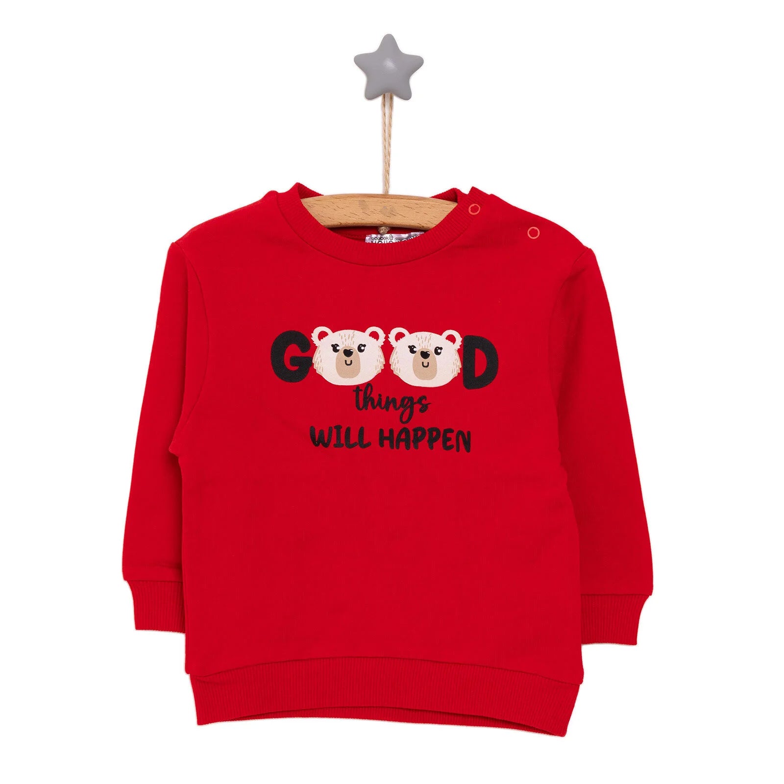 HelloBaby Basic Sweatshirt - Red - ebebek - Black Friday