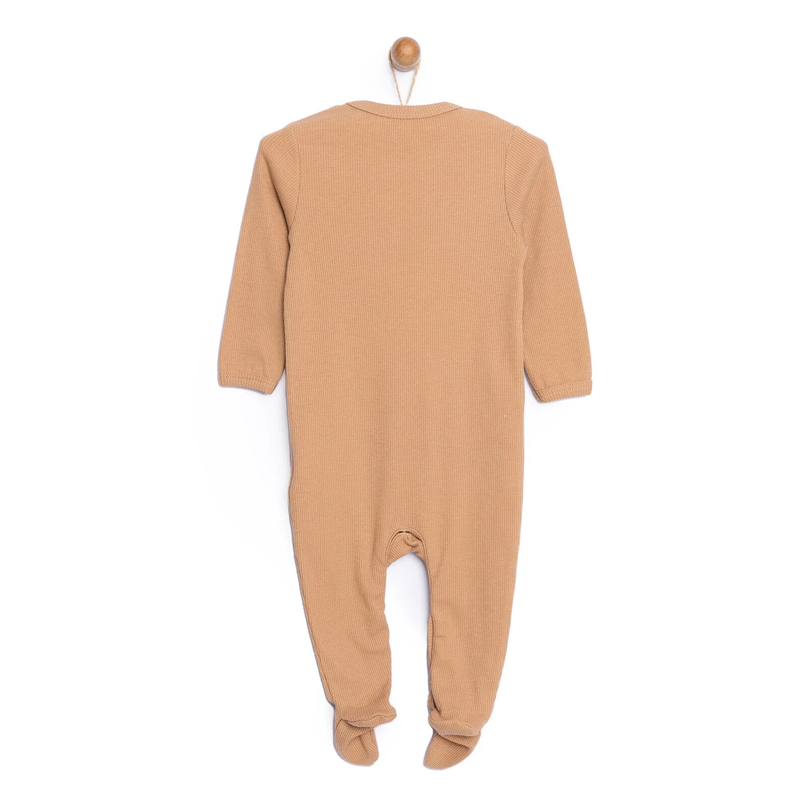 HelloBaby Newborn Boy Footed Jumpsuit - Dark Olive - ebebek - Black Friday