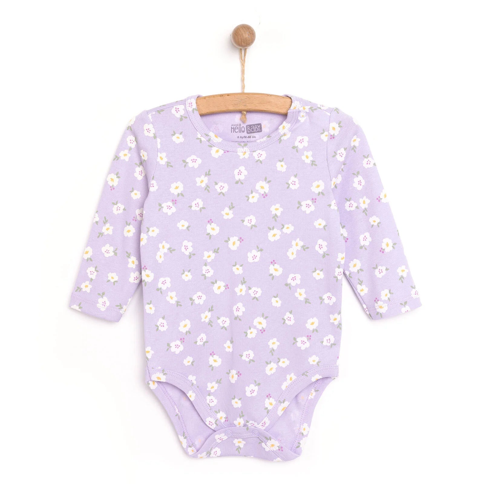 HelloBaby Girl Long Sleeve Bodysuit - Purple - ebebek - Black Friday