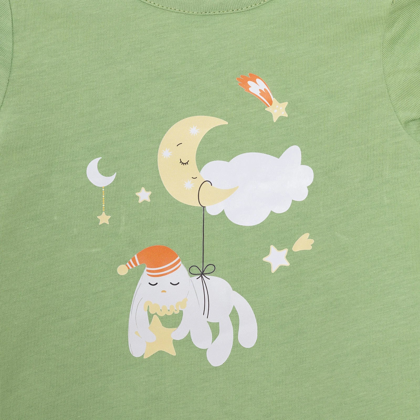 HelloBaby Unisex Long Sleeve Pyjamas Set - Light Green - ebebek - Black Friday