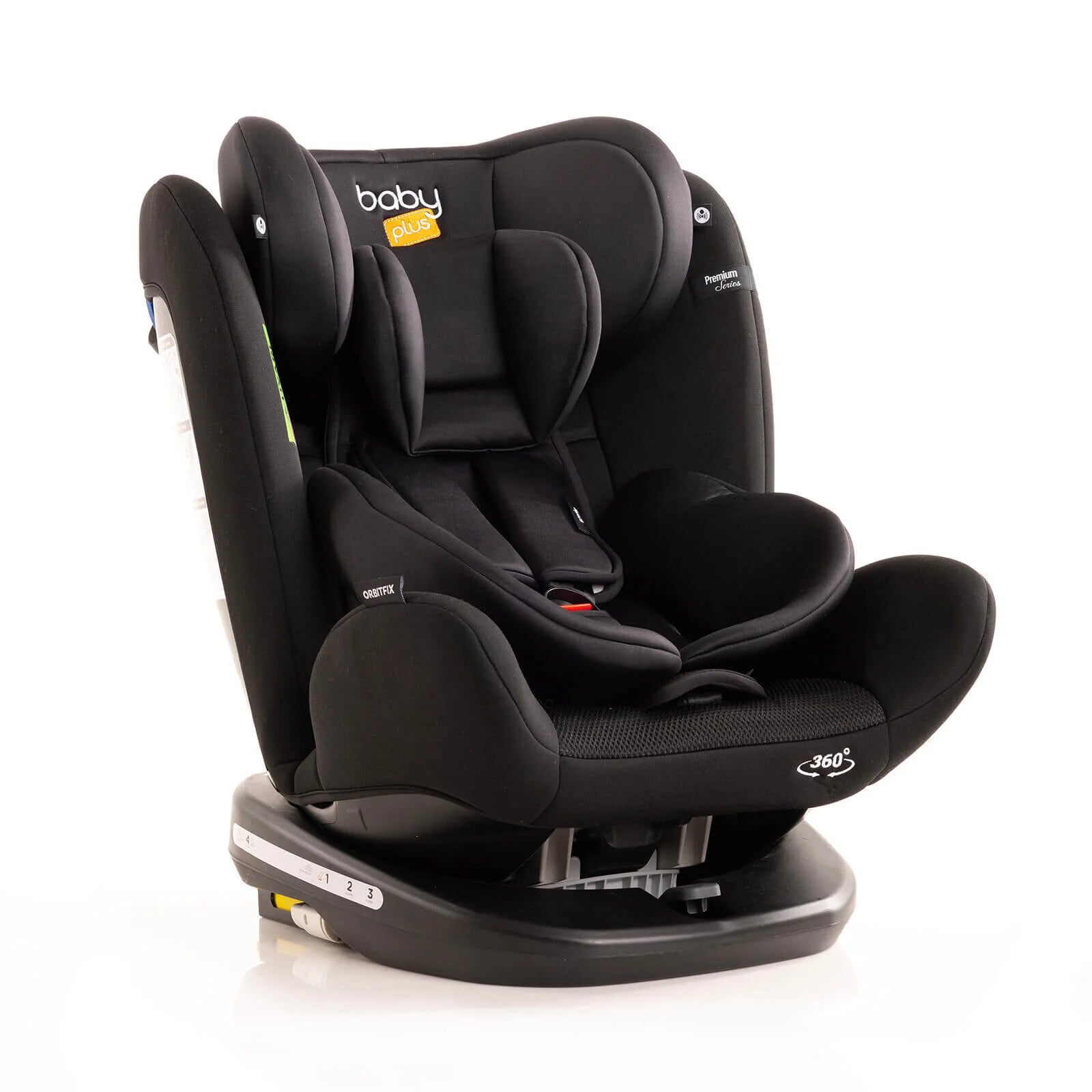 baby plus Orbitfix Group 0+/1/2/3 (Birt to 12 Years) Car Seat - Black - ebebek - Black Friday
