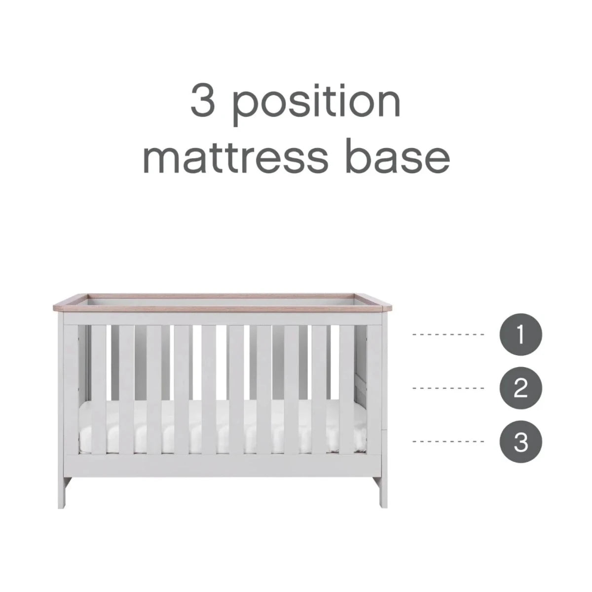 Tutti Bambini Verona 3 pcs Room Set - Dove Grey/Oak Dove Grey/Oak - ebebek