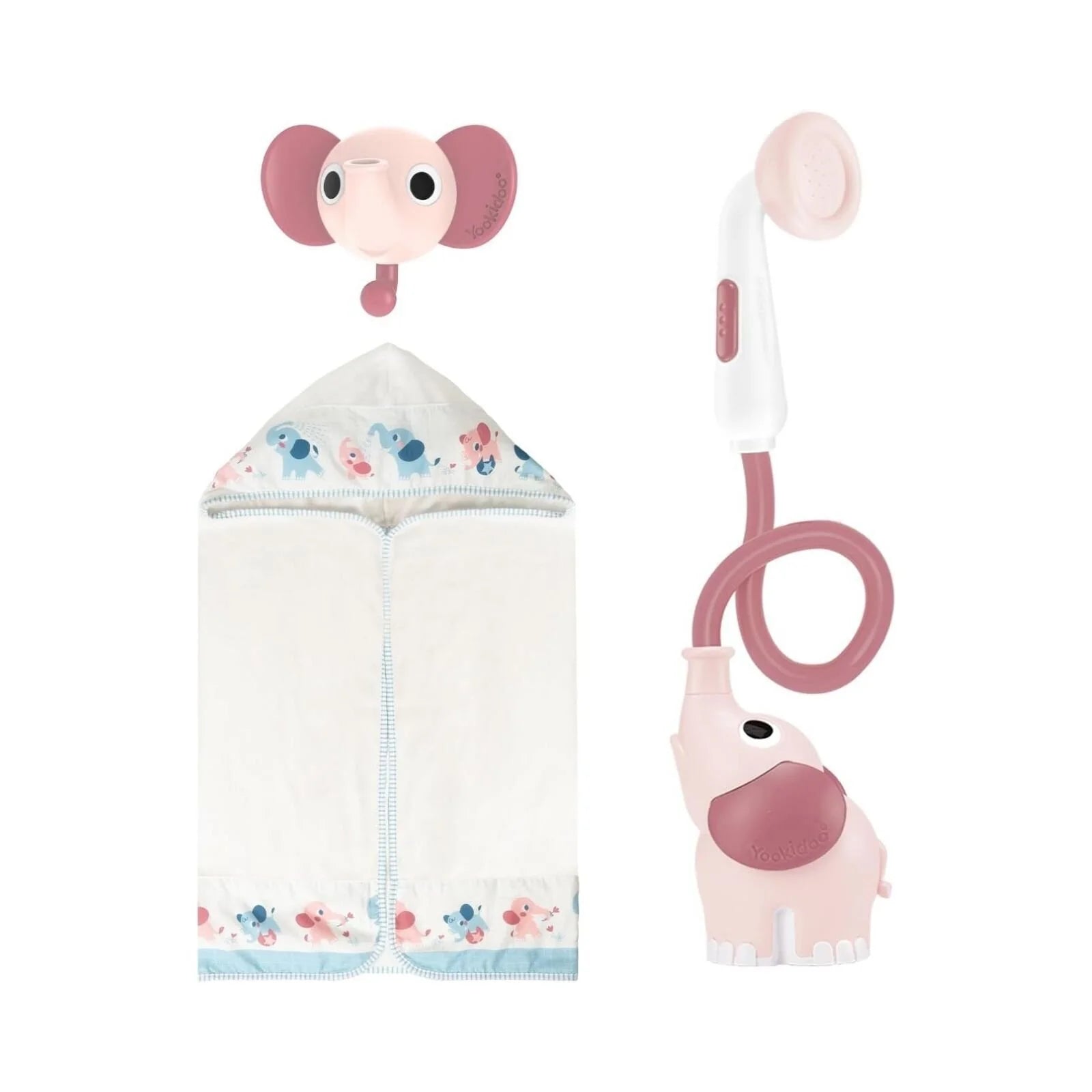Yookidoo Baby Shower Gift Set Elephant - Blush Pink - ebebek - Black Friday