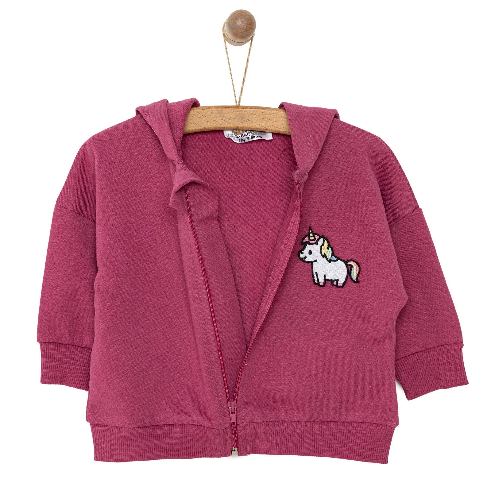 HelloBaby Newborn Girl Cardigan - Damson - ebebek - Black Friday