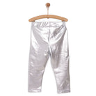 HelloBaby Metallic Girl Leggings - Silver - ebebek - Black Friday