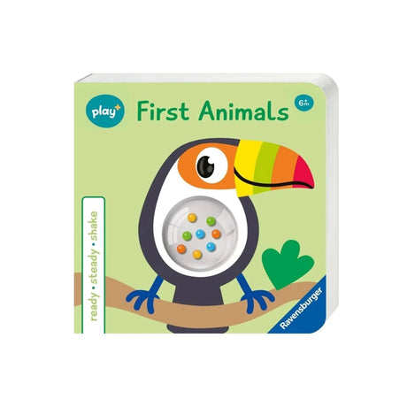 Play+ Ready Steady Shake Rattle Book - First Animals - ebebek