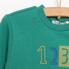 HelloBaby Basic Boy Number Printed Joggi - Dark Green - ebebek - Black Friday
