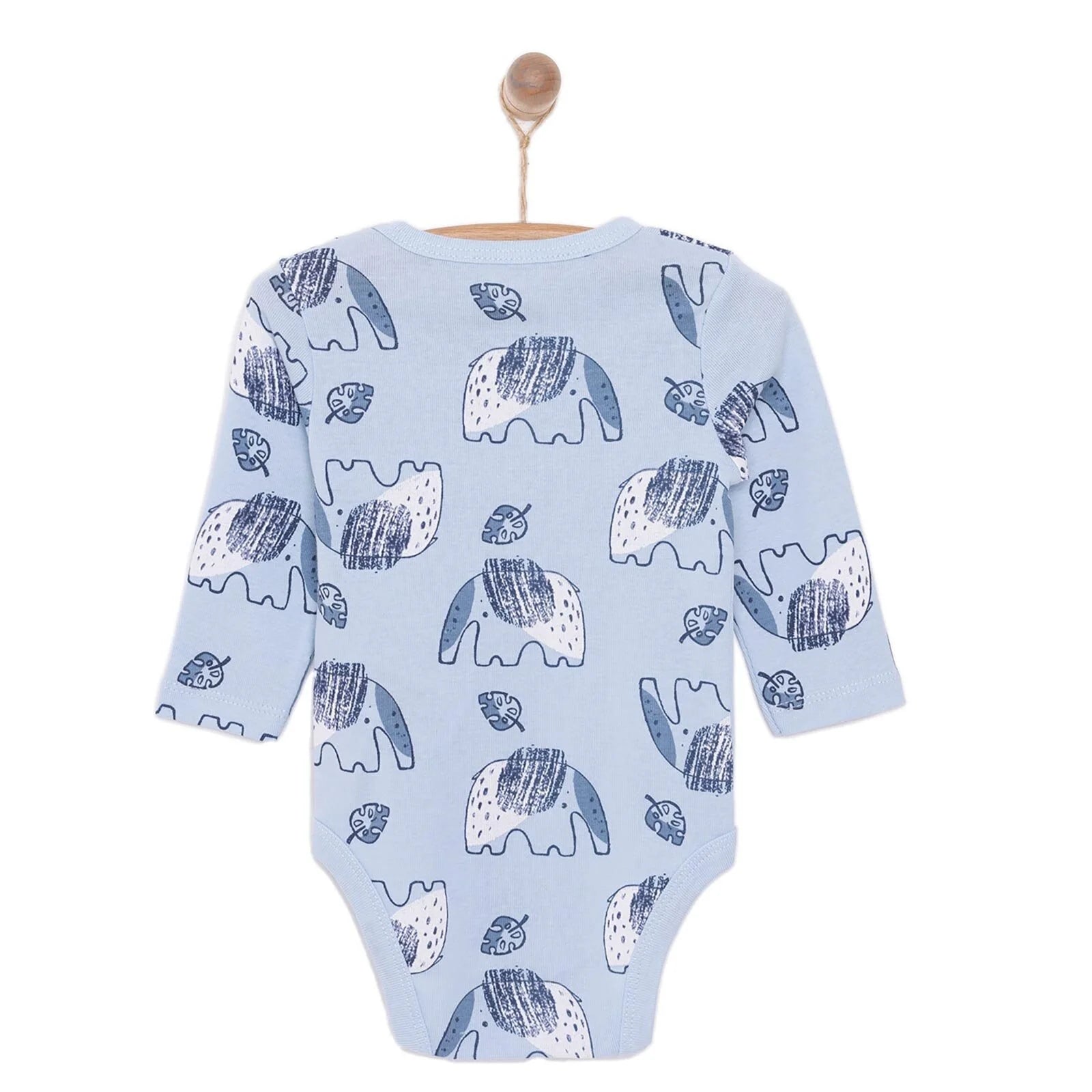 HelloBaby Baby Boy Long Sleeve Body - Light Blue - ebebek - Black Friday